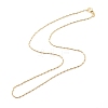 Brass Ball and Column Link Chains Necklace for Women NJEW-P265-01B-G-2