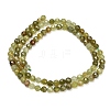Natural Green Garnet Beads Strands GG-CBA77FB-B11-4mm-5