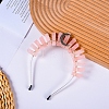 Natural Rose Quartz Hair Bands PW-WG31FAA-02-1