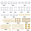 SUNNYCLUE 152Pcs Transparent Glass Beads DIY-SC0016-48-2