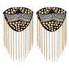 2Pcs Iron Fashion Tassel Epaulette DIY-FH0006-40-1