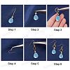 SUNNYCLUE DIY Mixed Stone Earring Making Kit STAS-SC0017-43-4