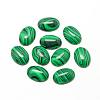 Synthetic Malachite Cabochons G-R415-13x18-38-1