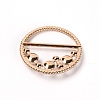 Alloy Resin Imitation Pearl Buckles JEWB-WH0014-07C-2