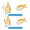 6 Styles Brass Ice Pick Pinch Bails KK-PH0011-03-2