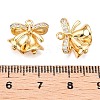 Christmas Theme Brass Pave Clear Cubic Zirconia Pendants KK-T073-03G-3