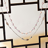 2 Strands Electroplated Shell Pearl Beads Strands PEAR-NB0001-96-7