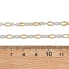 2Pcs Adejustabel Two Tone 304 Stainless Steel Oval Link Chains Necklace Making AJEW-JB01666-4