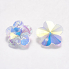 Faceted Glass Rhinestone Charms RGLA-F055-8x8-001AB-2