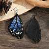 Bohemian Style Green Butterfly Wing Glass Bead Handmade Dangle Earrings CZ4126-6