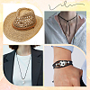 Braided Leather Cord with Core WL-CL0001-01B-4
