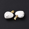 Natural Howlite Pendants G-I311-A31-G-3