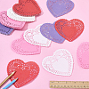 400Pcs 4 Colors Heart Lace Greaseproof Wrapping Paper FIND-SP0005-47-5