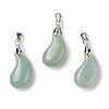 Natural Green Aventurine Pendants G-NH0025-14P-11-1