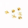 Brass Cup Pearl Peg Bails Pin Pendants KK-E280-24G-2