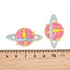 Space Planet Alloy Enamel Cabochons AL-CBA1A6F-07KCG-C-3
