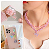 30Pcs Spray Paint Alloy Pendants FIND-TA0006-82-8