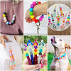 45Pcs 3 Colors Round Silicone Focal Beads SIL-TAD0001-01G-7