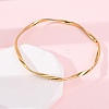 3Pcs 3 Colors 304 Stainless Steel Twisted Bangles Sets for Women BJEW-L610-27M-3