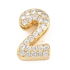 Brass Micro Pave Cubic Zirconia Pendants KK-B167-22G-2-1
