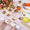 20Pcs 10 Styles Iron Napkin Rings DIY-GO0002-94-3