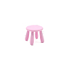 Plastic Round Stool Miniature Ornaments PW-WG2912C-03-1