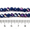 Baking Electroplate Glass Beads Strands LS-DGLA-A039-J6MM-B04-4