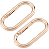 6Pcs Alloy Spring Gate Rings FIND-SP0001-24KCG-6