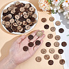 200Pcs 2-Hole Coconut Buttons COCO-GO0001-01-3
