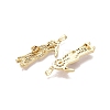 Religion Brass Micro Pave Clear Cubic Zirconia Pendants KK-N287-46B-G-2