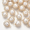 ABS Plastic Imitation Pearl Pendants KK-N235-020B-1