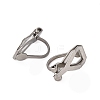 316 Surgical Stainless Steel Clip-on Earring Findings STAS-P397-02P-2