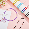 15Pcs 15 Styles Round Glass Seed Beads Choker Necklaces NJEW-AR0001-01-4