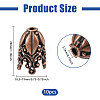 2 Bags Alloy Bead Caps FIND-PH0038-39R-2