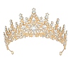 Alloy Rhinestone Crown Hair Bands for Girls Women Party Decoration HULI-PW0002-006G-01-1