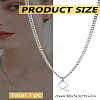 1Pc 304 Stainless Steel Letter Pendant Necklaces NJEW-LP0001-33Q-P-2
