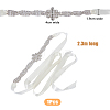 Alloy Crystal Rhinestone Flower Bridal Belt AJEW-WH0258-594-2