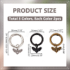 6Pcs 3 Colors Alloy Pendant Decorations HJEW-PH01902-2