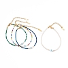 Imitation Jade Glass Beaded Bracelets BJEW-JB05987-1