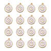 Golden Plated Alloy Charms X-ENAM-S118-01G-2