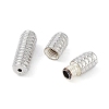 Anti-Tarnish Rhodium Plated 925 Sterling Silver Screw Clasps STER-K173-13P-2