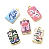 Printed Brass Pendants KK-CBA84C5-17G-1
