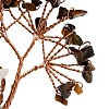 Natural Tiger Eye Chips Tree of Life Decorations DJEW-A017-01N-4