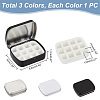 3 Sets 3 Colors Iron Watercolor Paints & Nail Polish Tins Storage Box AJEW-PH0011-08-WH-2