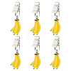 Banana Resin Imitation Fruit Tablecloth Weights HJEW-PH01938-1