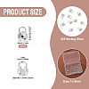 10Pcs 925 Sterling Silver Bead Tips Knot Covers STER-TA0001-50-5