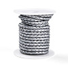 Braided Cowhide Leather Cord NWIR-N005-01L-4mm-1