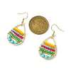 304 Stainless Steel Teardrop Dangle Earrings EJEW-MZ00127-2