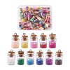 Glass Wishing Bottle Pendant Decorations GLAA-TA0001-08-15