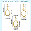 12Pcs 3 Styles Alloy Pendants FIND-SP0006-01-2
